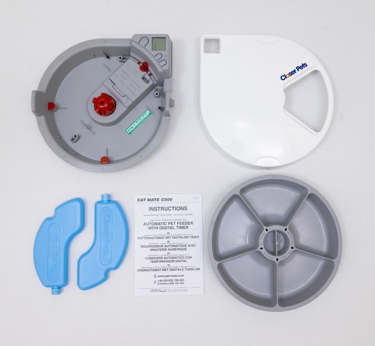 Five-meal Automatic Pet Feeder with Digital Timer (C500)