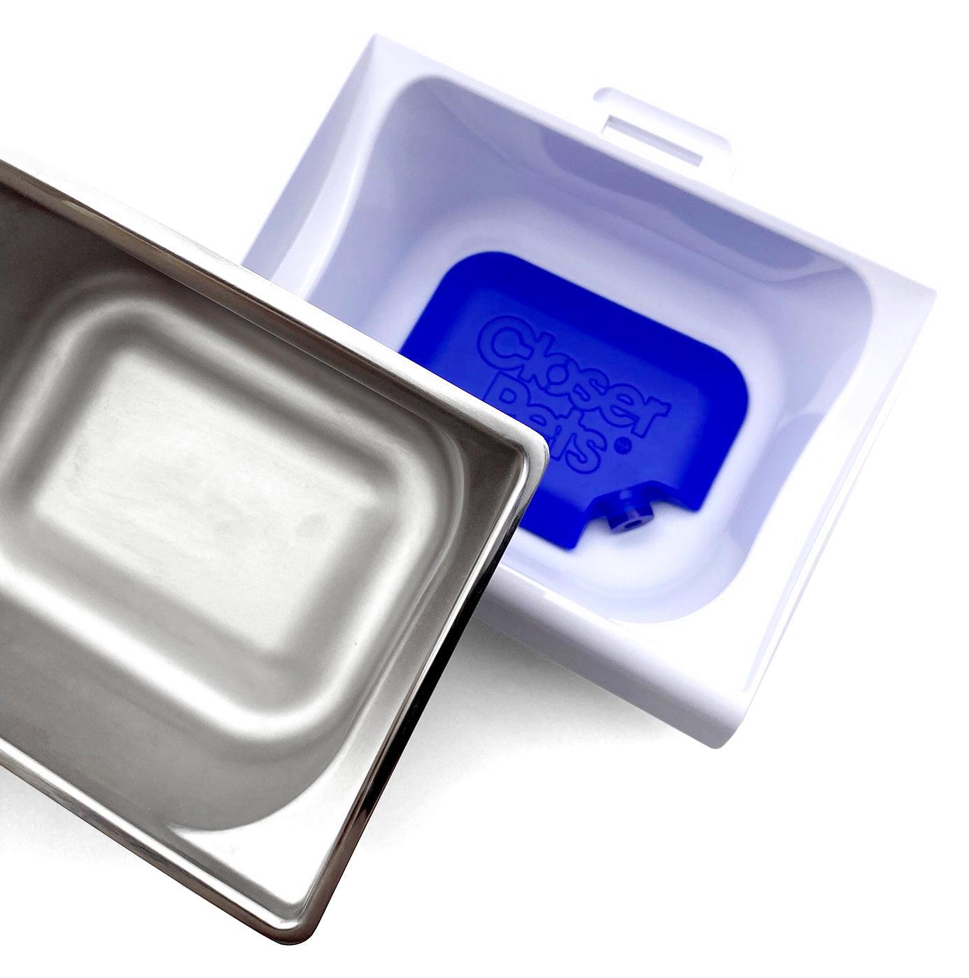 MiBowl Automatic Microchip Pet Feeder with Stainless Steel Insert and Ice Pack (CP503)