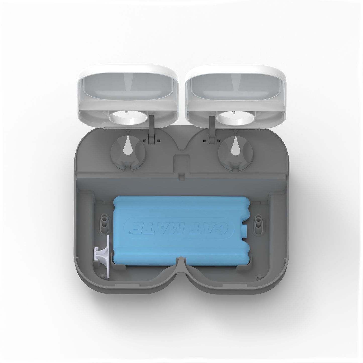 Two-Meal Automatic Pet Feeder with Stainless Steel Bowl Inserts (C200)