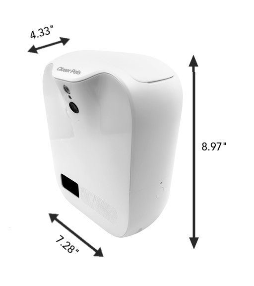Closer Pets TreatView Pet Camera with Treat Dispenser (iOS/Android Compatible)